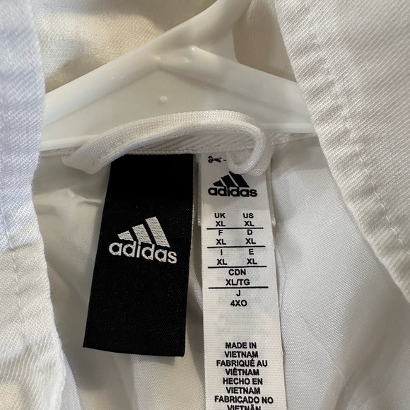 adidas White and Black Windbreaker Jacket - Picture 3 of 3